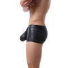 Boxer desmontable de piel con gran bolsa frontal - Boxer - abierto, atado, atrevido, autopostr_pinterest_48602, autopostr_pinterest_48606, boxer, bulge, comfort, Hombre, leather, piel, sexy - 365Briefs -