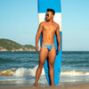 DesignYourSwim-Estampado blanco y azul