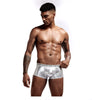 Boxer hombre metálico con bolsa frontal