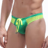 Bañador tanga hombre con tira neon