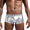 Boxer hombre metálico con bolsa frontal