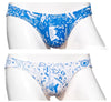 DesignYourSwim-Estampado blanco y azul