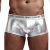 Boxer hombre metálico con bolsa frontal