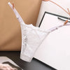 Adjustable lace micro thong