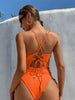 1-piece swimsuit with side ties