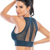 Open back sports bra