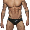 Men's slip-on leather swimsuit