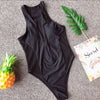 1-piece swimsuit with zipper