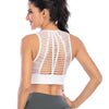 Open back sports bra