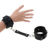 Adjustable leather handcuffs tied