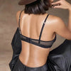 Sujetador fino push-up transparente