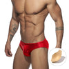 Men's slip-on leather swimsuit