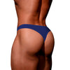 Men's cotton thong with front pocket