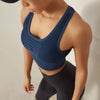 Open back sports bra