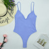 1-piece thong swimsuit with adjustable straps
