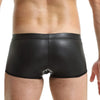 Men's leather boxer with front pouch