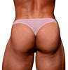 Men's cotton thong with front pocket
