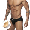 Men's slip-on leather swimsuit