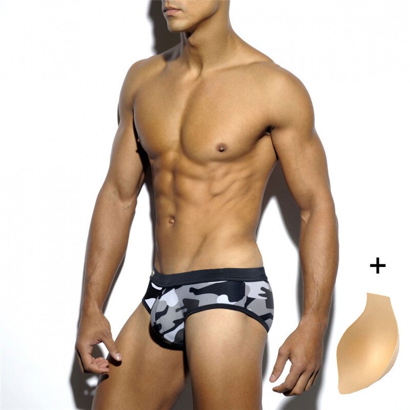 Bañador slip militar con relleno frontal - Bañador - atrevido, bañador, Hombre, swimwear, tradicional - 365Briefs -