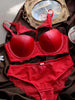 Conjunto sujetador y braga piel con encaje - Conjunto - atrevido, brasileño, conjunto, encaje, leather, Mujer, Piel, sexy, sujetador - 365Briefs -
