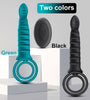 Dildo for double penetration with vibration, rings and remote control