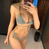 Glitter Tied Brazilian Bikini