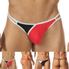 Men's thong with two-tone ribbons