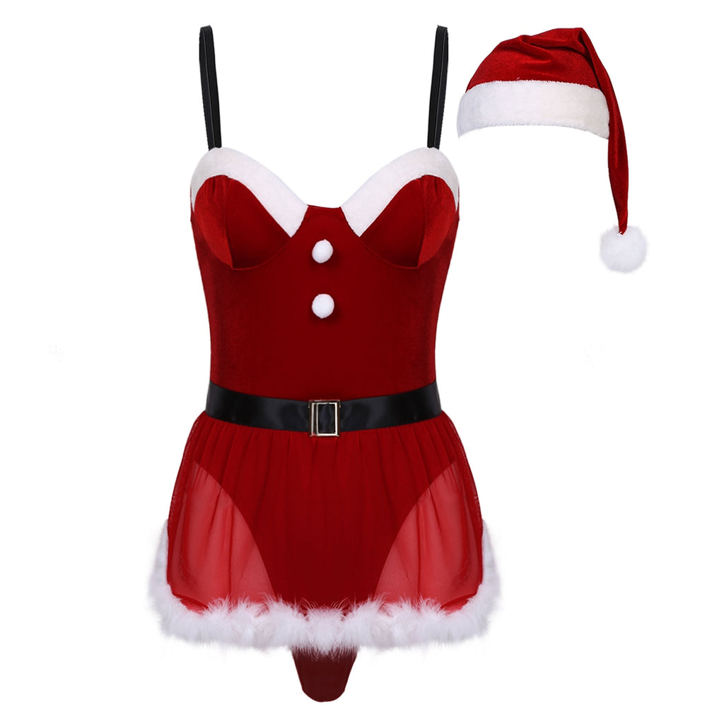 Navidad-Body Papa Noel con falda y gorro -  - navidad - 365Briefs -
