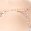 Tanga de piel con perlas grandes y cadena ajustable - Tanga - abierto, atado, leather, metalico, Mujer, Piel, sexy, tanga, xxx - 365Briefs -