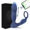 Telescopic prostate stimulator with remote control and ring