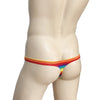 Rainbow bulge men's thong