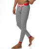 Men's tight striped thermal interior pants