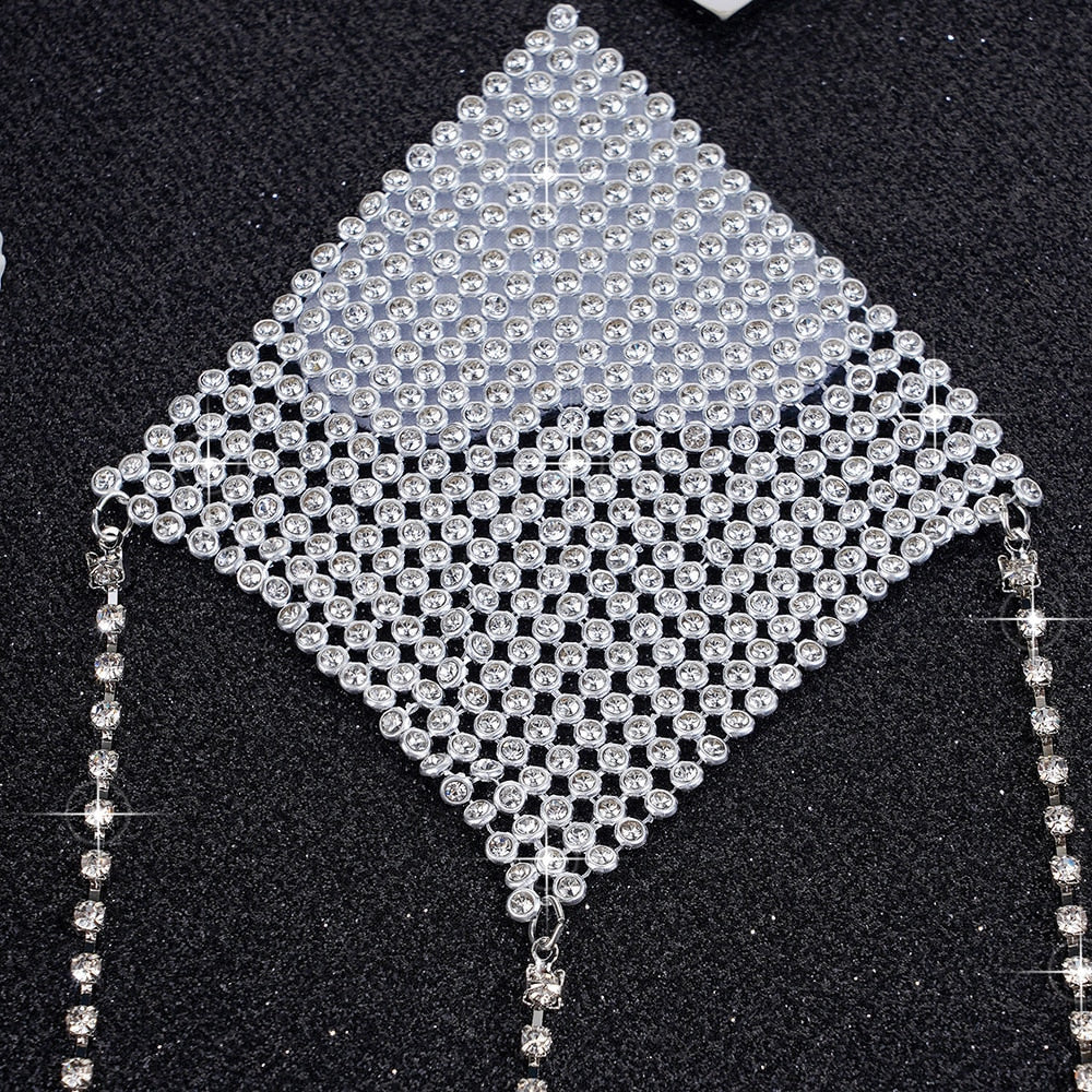 Pezoneras metálicas con cristales y cadenas - Juguete - atado, bdsmsoft, joyeria, metalico - 365Briefs -