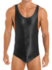 Men's shiny lycra bodysuit