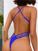 1-piece triple strap thong swimsuit