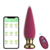 Vibrating anal plug with remote control and connection to the mobile