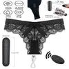 Lace thong with vibrating bullet and remote control