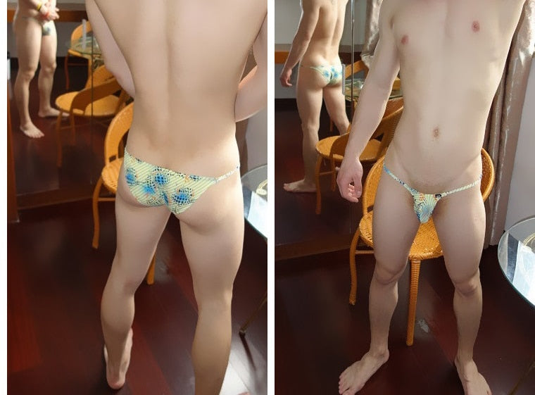 Microslip brasileño rayas y circulos - Bikini - atrevido, bikini, bulge, Hombre, lycra, micro, sexy - 365Briefs -