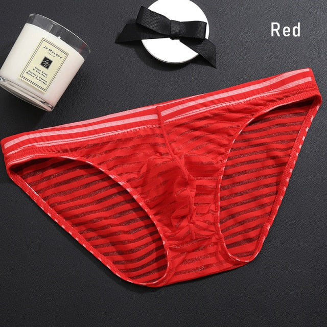 Slip semitransparente a rayas - Bikini - algodon, atrevido, autopostr_pinterest_48603, autopostr_pinterest_48606, bikini, comfort, Hombre, red, sexy - 365Briefs -
