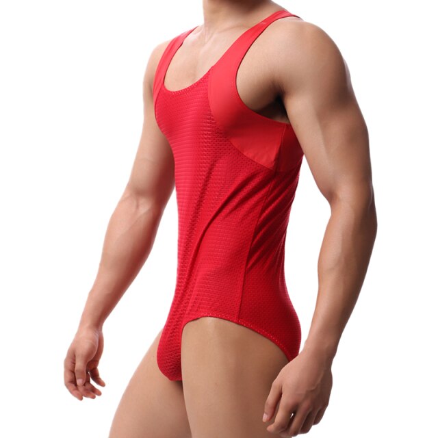 Body de red con tirantes - Body - atrevido, autopostr_pinterest_48606, body, comfort, gym, Hombre, red, sexy - 365Briefs -
